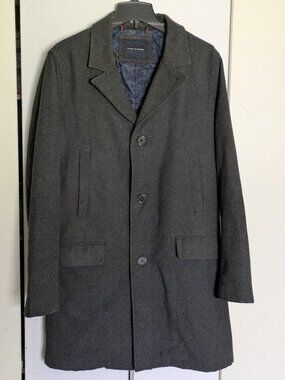 Tommy Hilfiger Gray Trench Coat with Classic Style